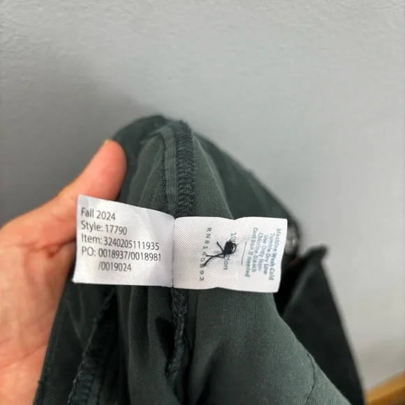 Marine Layer Flora Micro Corduroy Trouser in Dark Green Gables 4 - Picture 12 of 12